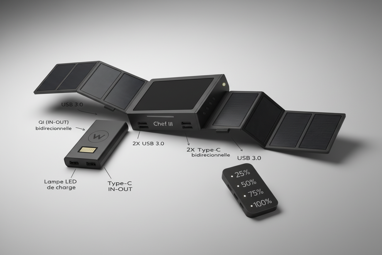 Chef III Solar Charger - professional product photo