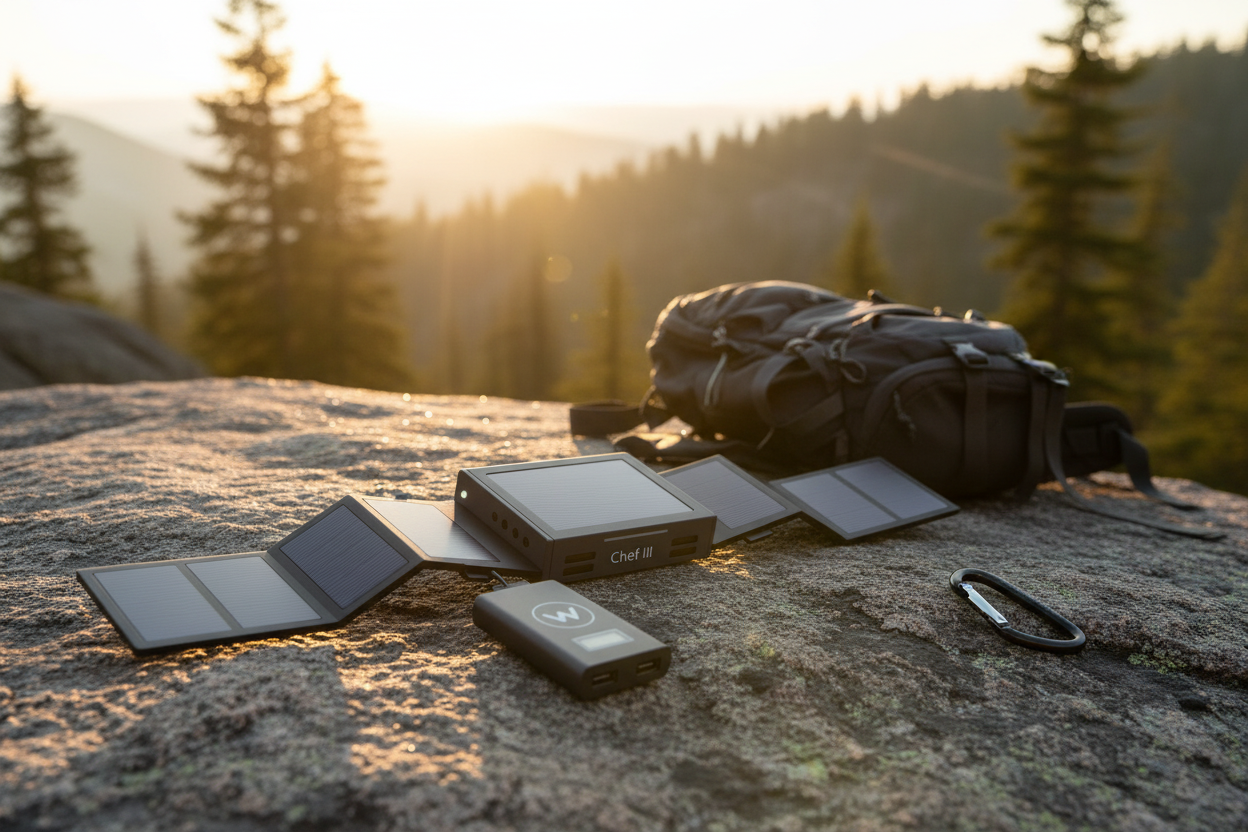 Chef III Universal Solar Charger in outdoor setting