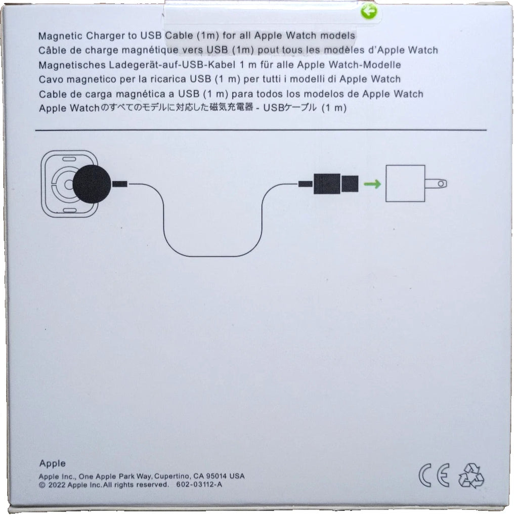 Apple Magnetic Charger to USB Cable 1M For Apple Watch