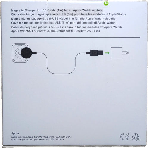 Apple Magnetic Charger to USB Cable 1M For Apple Watch